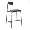 Imported ash wood black matte frame Sia stool